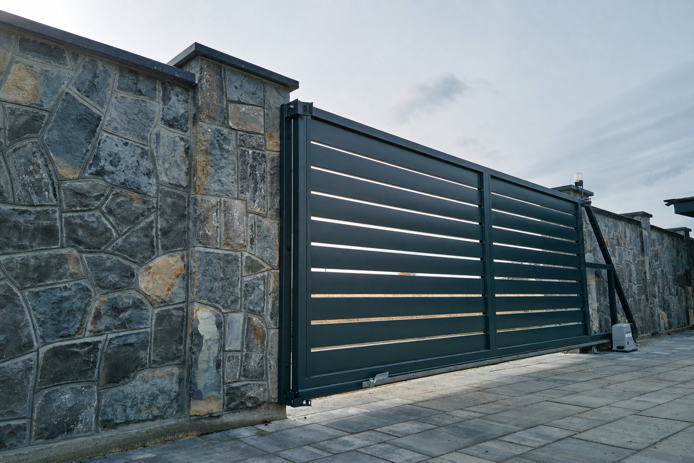 Automatic gate installation