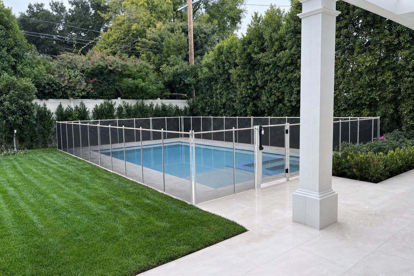 Pool fence installation